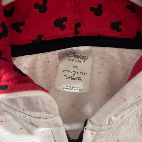 Disney Store Fleece Sweat Long Sleeve Full Zip "LOVE" Size Small - Picture 4 of 8